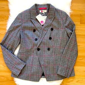 Boden Blazer double breasted Jacket wool petite 10p